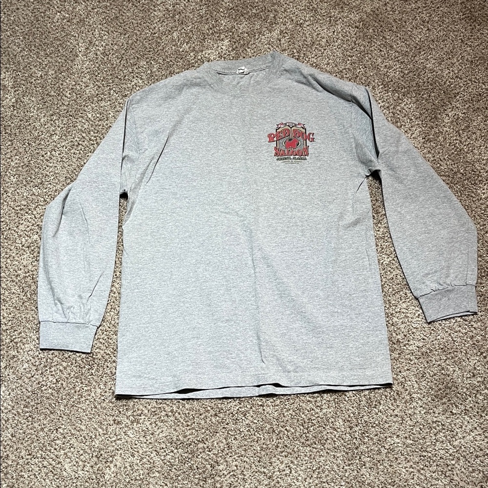 Red Dog Saloon Large Juneau Alaska Long Sleeve Tee